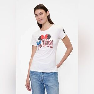 Gap × Disney Minnie Mouse Mother’s Day Flag July 4th T-Shirt Women Size L or XL